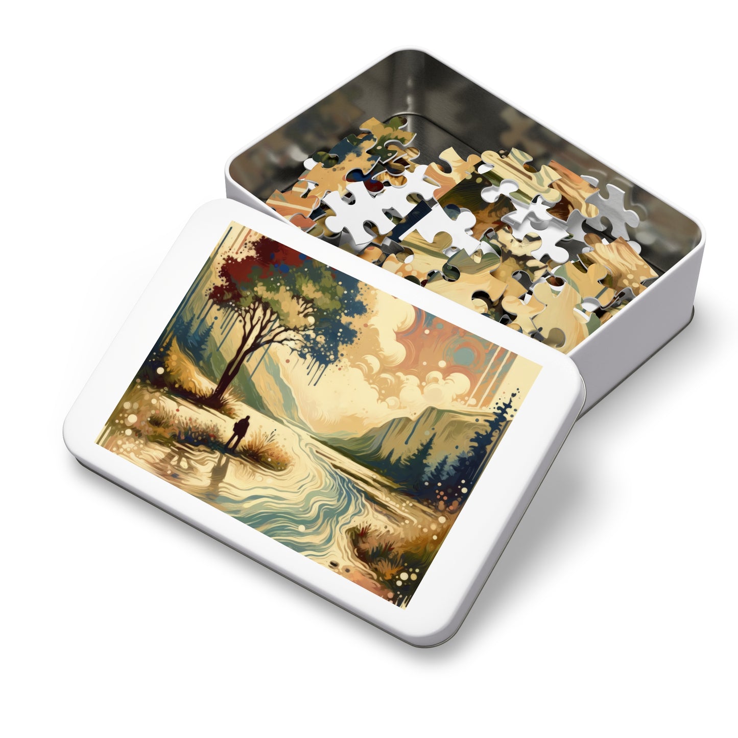 Serene Stream Sojourn Jigsaw Puzzle (30, 110, 252, 500,1000-Piece)