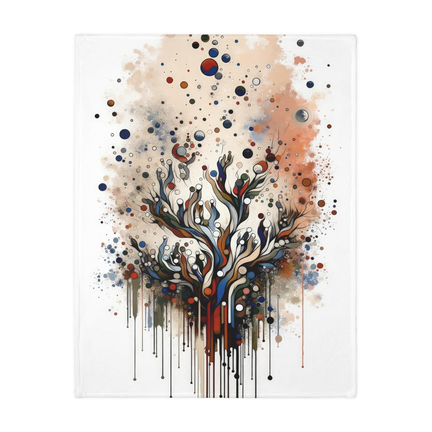 Intentional Unity Splashes Velveteen Microfiber Blanket (Two-sided print)