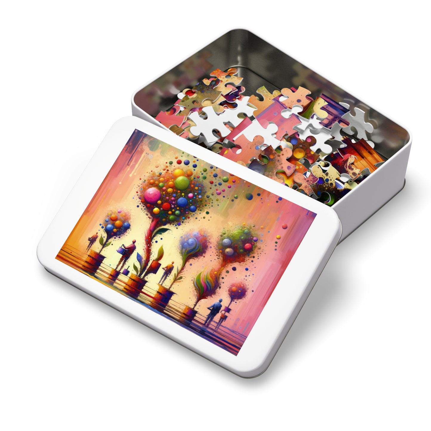 Vibrant Digital Arboriculture Jigsaw Puzzle (30, 110, 252, 500,1000-Piece)