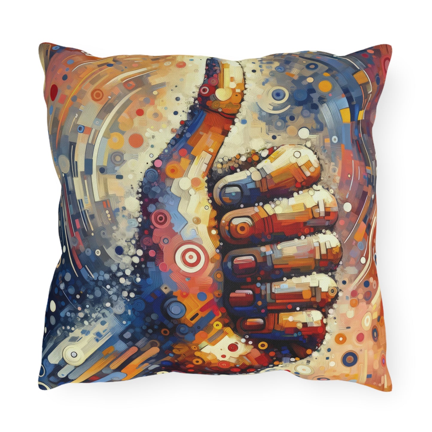 Digital Gratitude Nod Outdoor Pillows