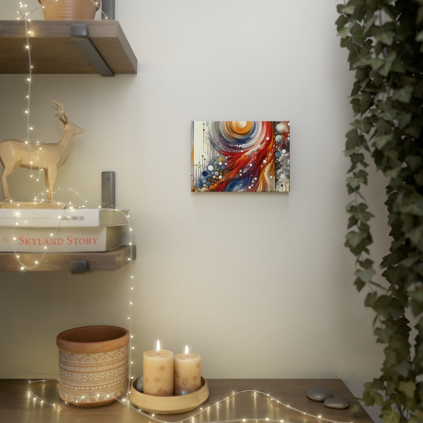 Harmonic Swirl Elegance Canvas Photo Tile