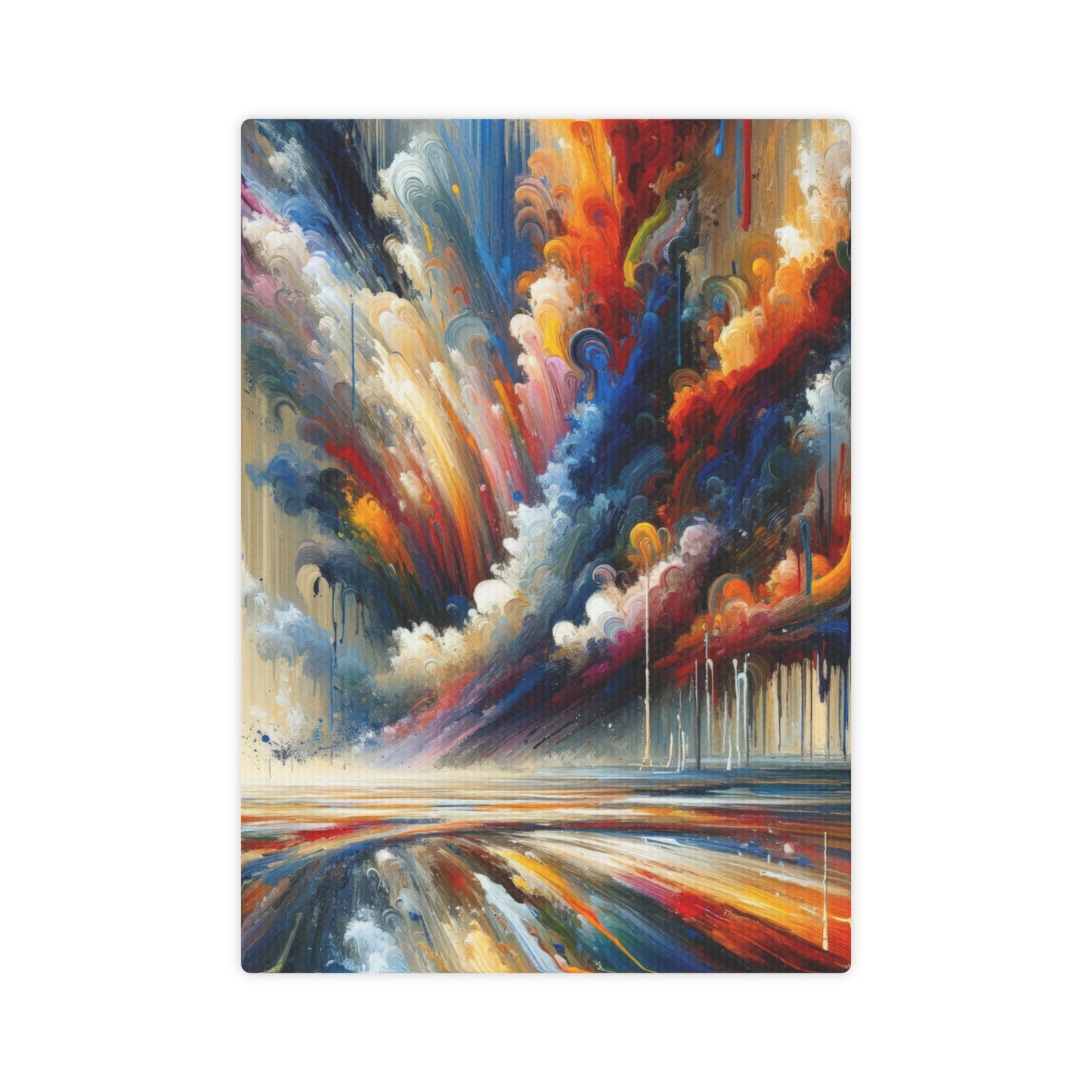 Grandiose Transformation Tachism Canvas Photo Tile