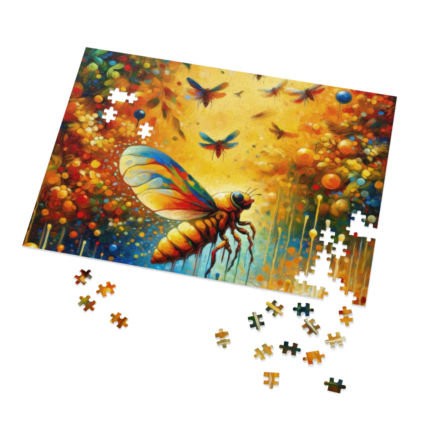 Seasonal Cicada Vibrance Jigsaw Puzzle (30, 110, 252, 500,1000-Piece)