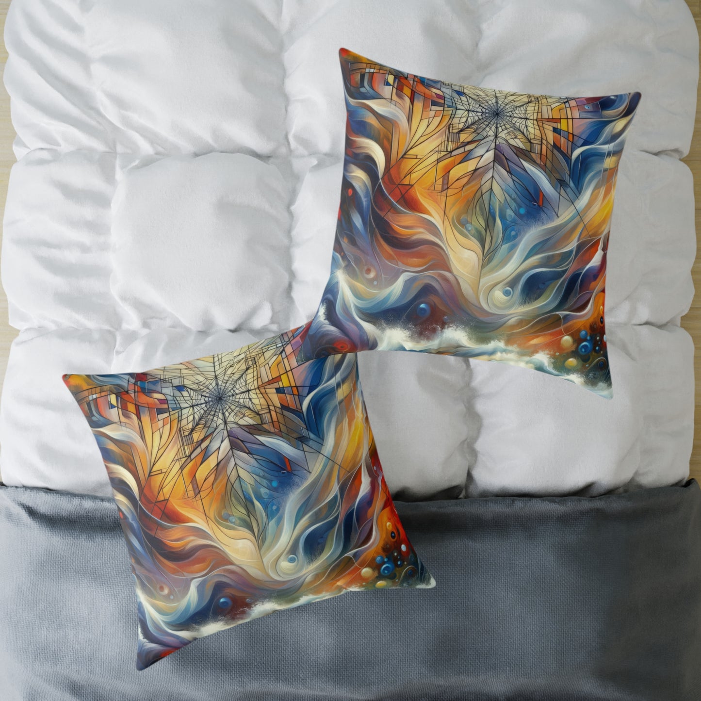 Weaving Renewal Web Spun Polyester Pillow