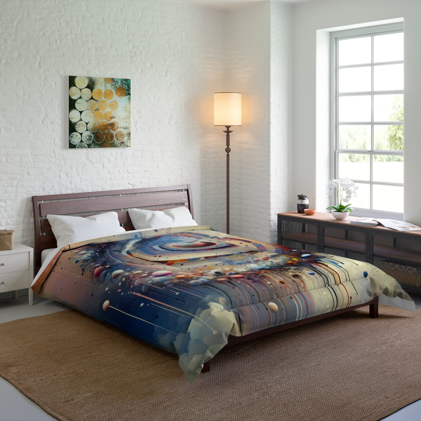 Conscious Rings Tachism Comforter