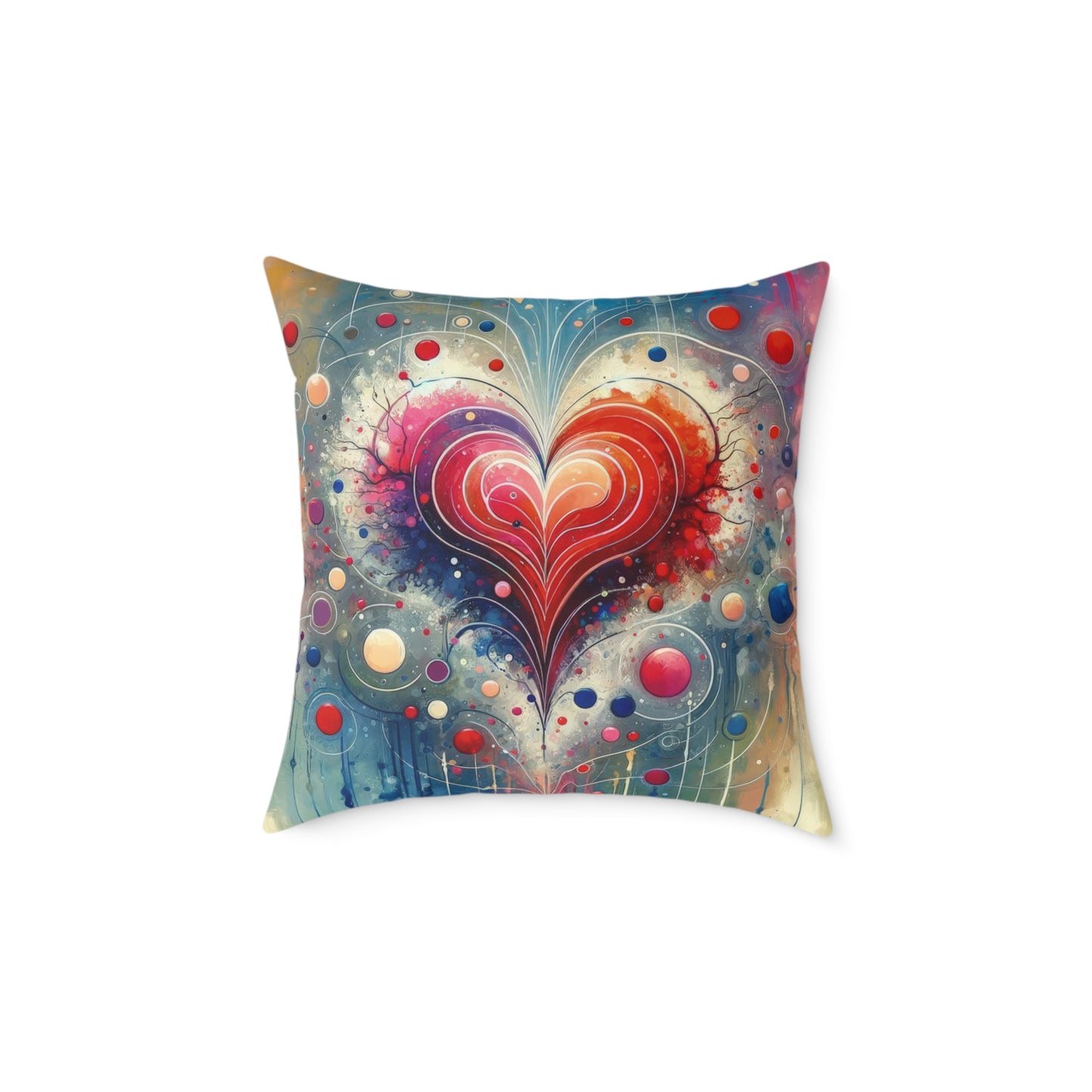Emotional Physics Heart Spun Polyester Pillow