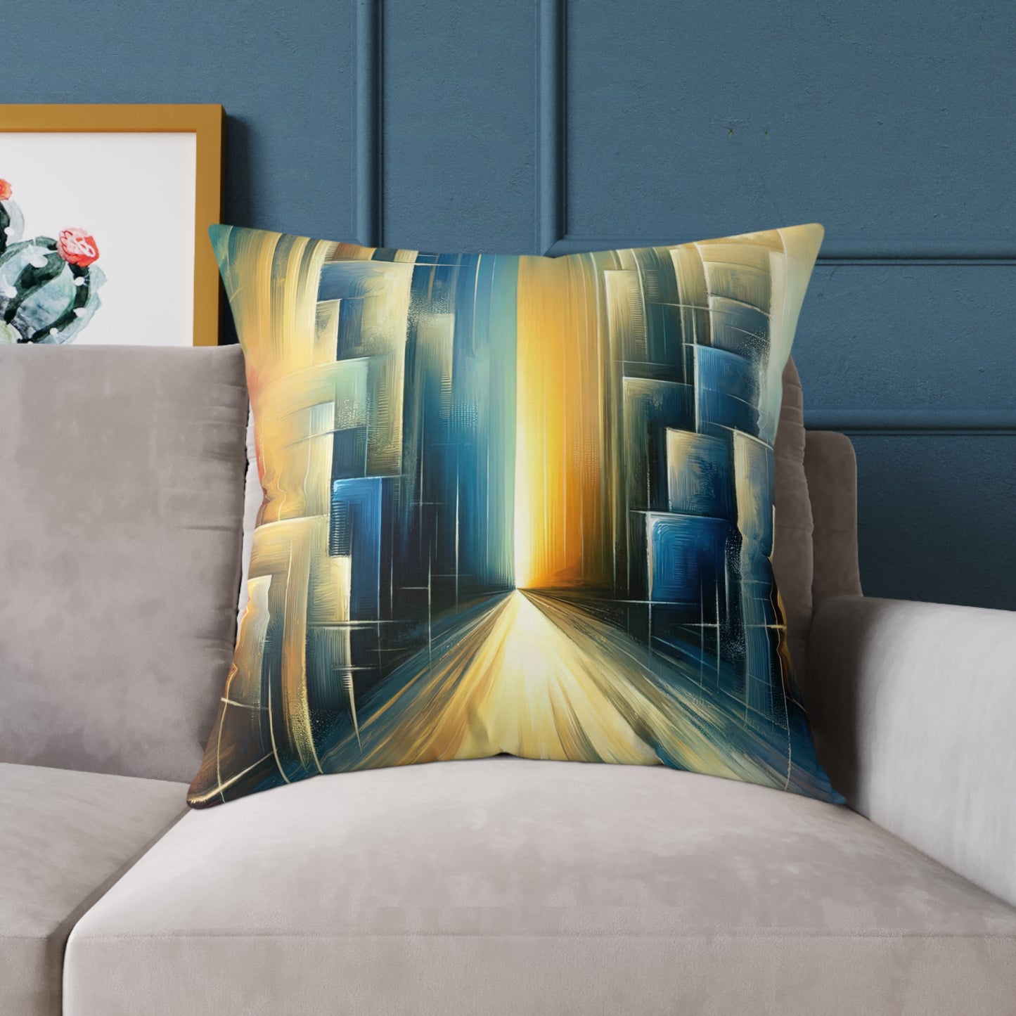 Echoes Dissolving Light Spun Polyester Pillow