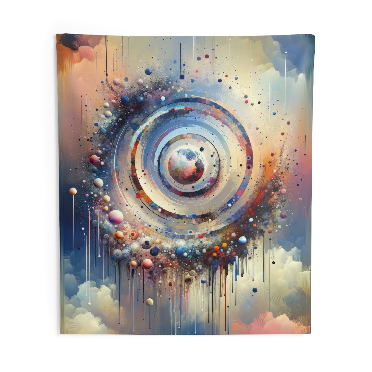 Conscious Rings Tachism Indoor Wall Tapestries