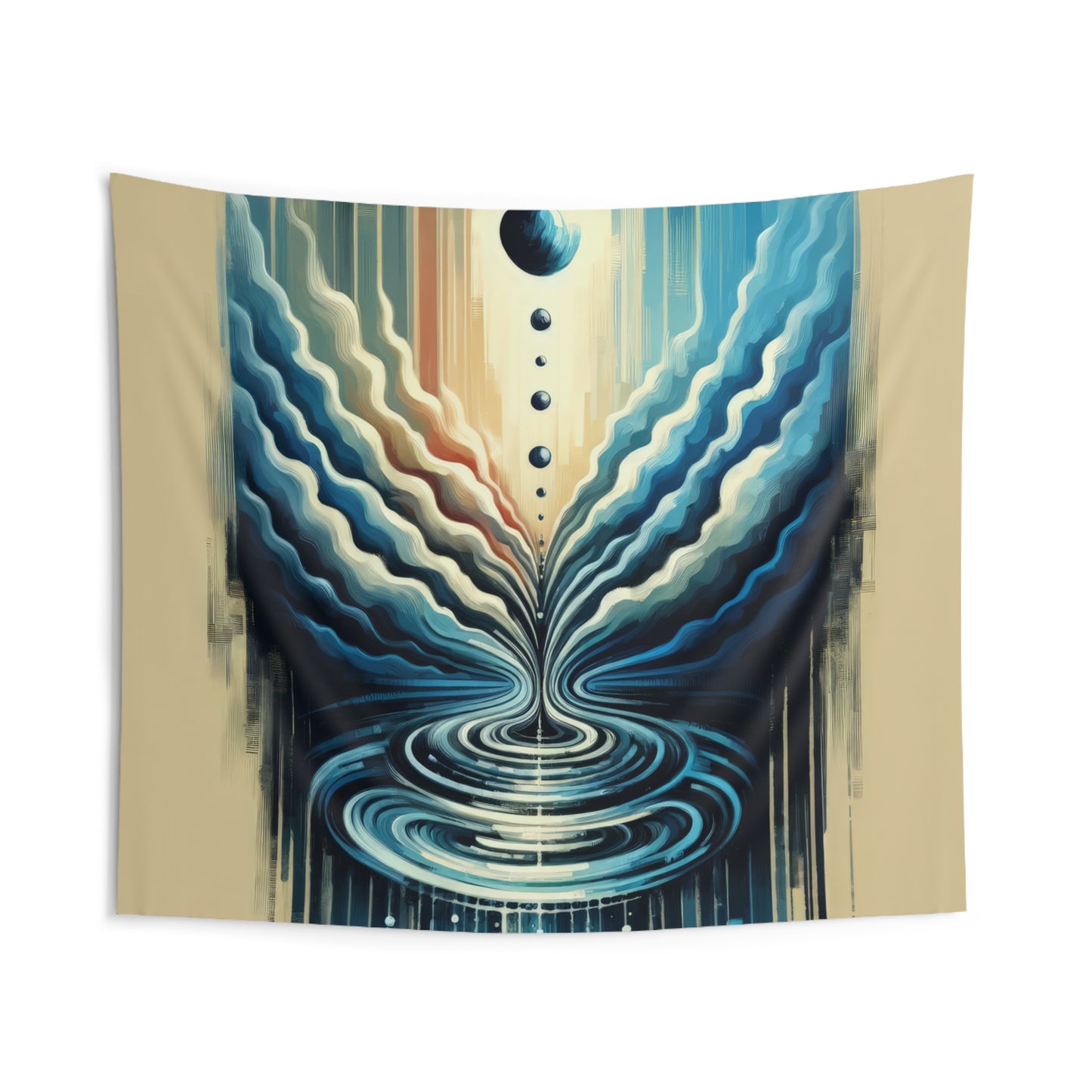 Ripple Effect Abstract Indoor Wall Tapestries