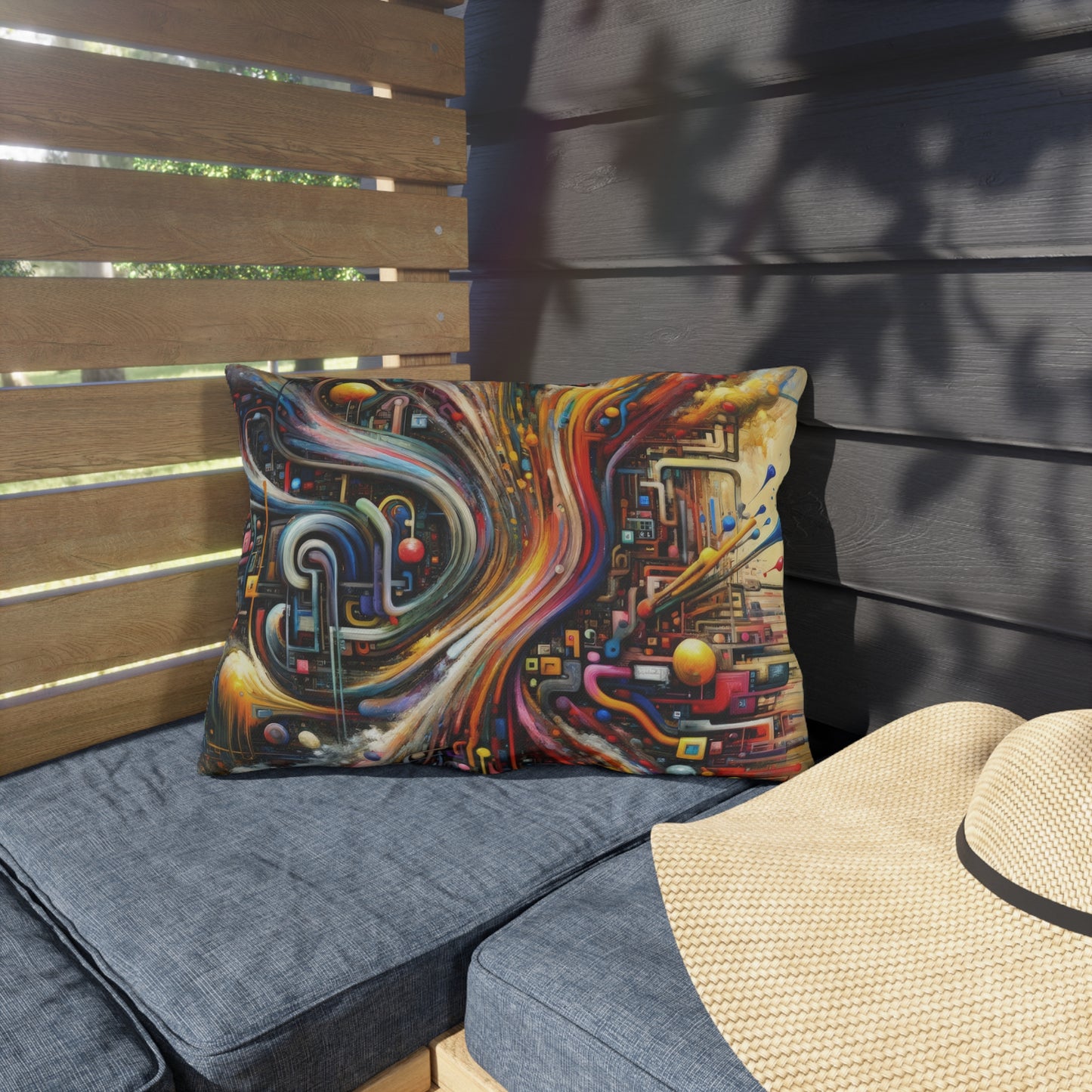 Information Bottleneck Cascade Outdoor Pillows