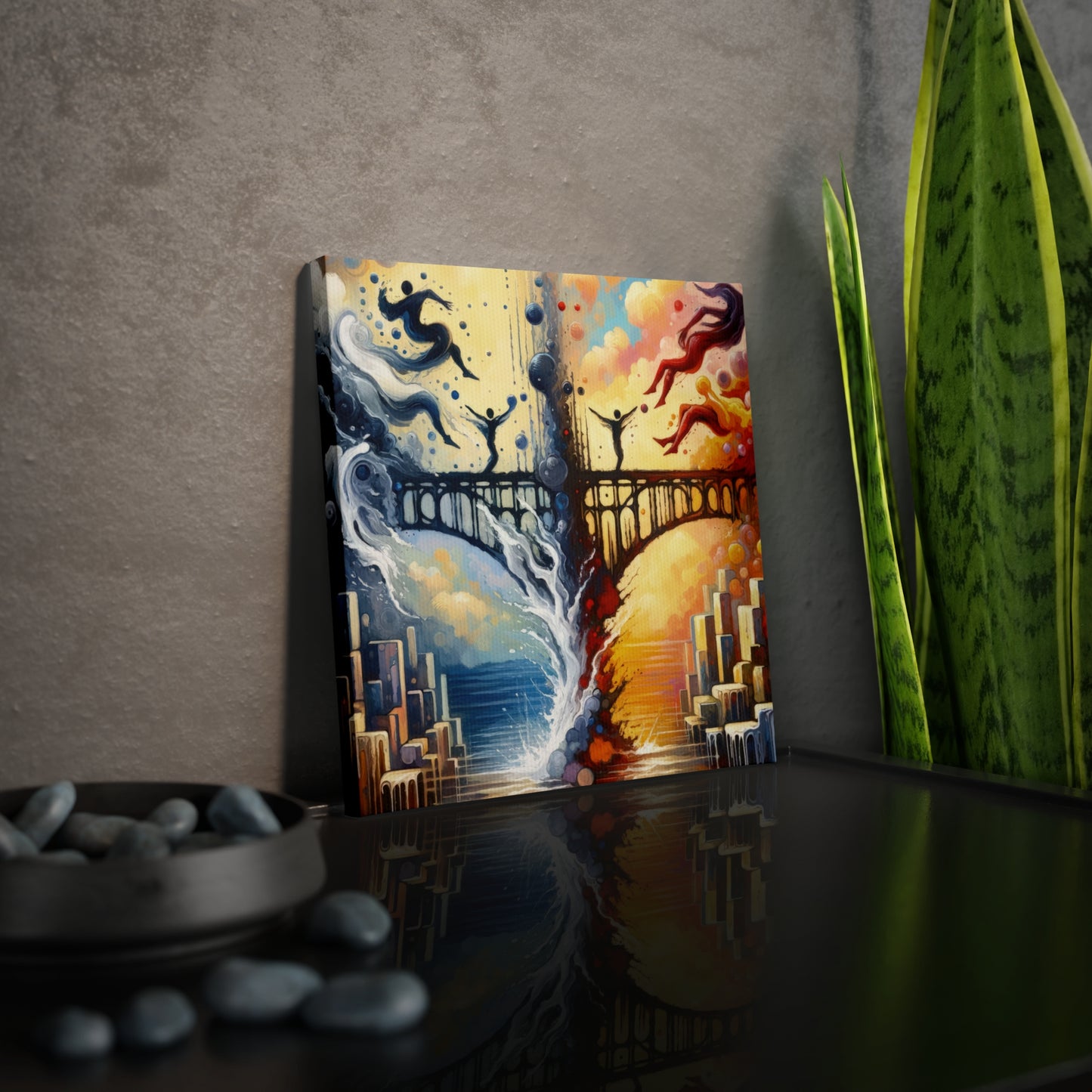 Faithful Diving Bridges Canvas Photo Tile