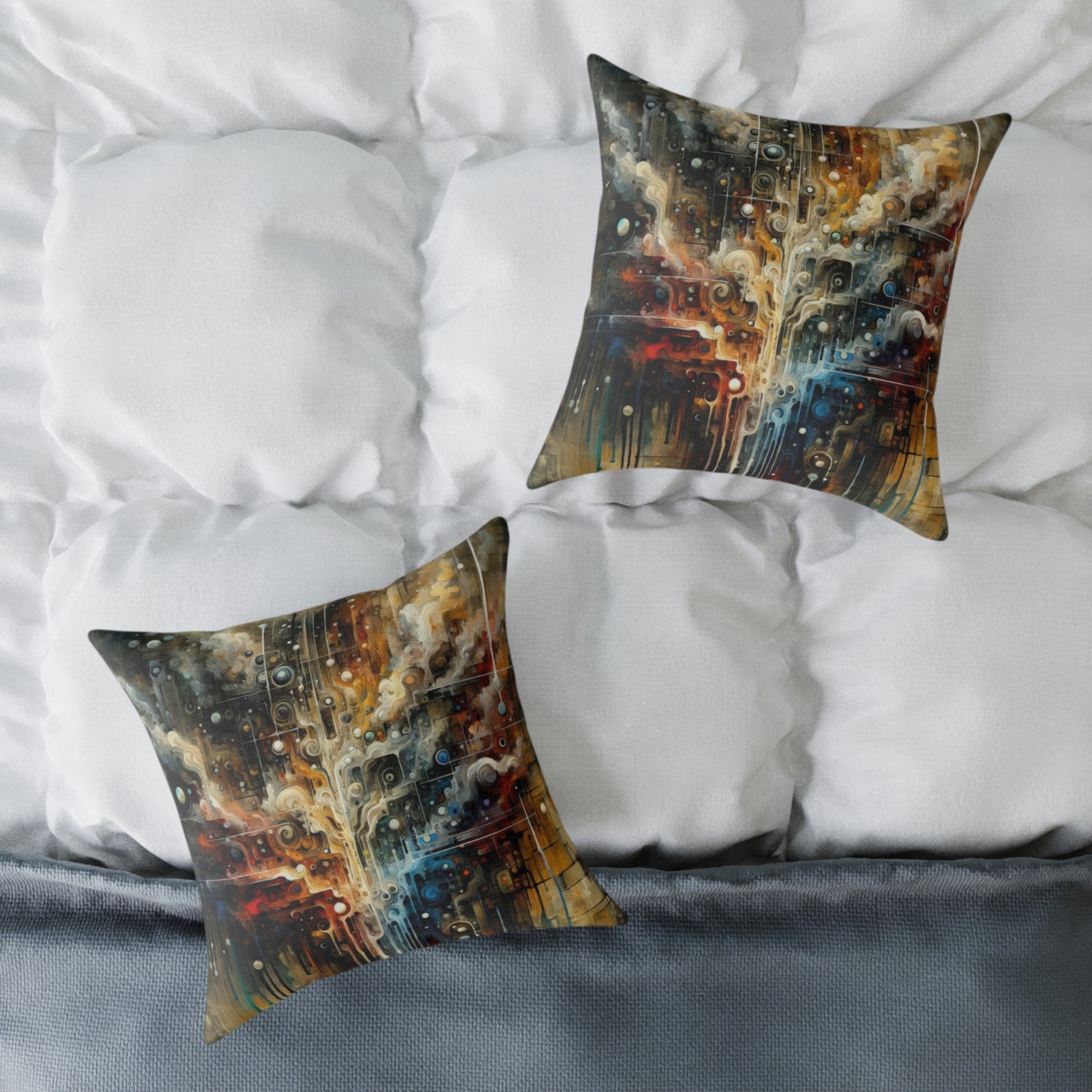 Integral Stewardship Abstract Spun Polyester Pillow