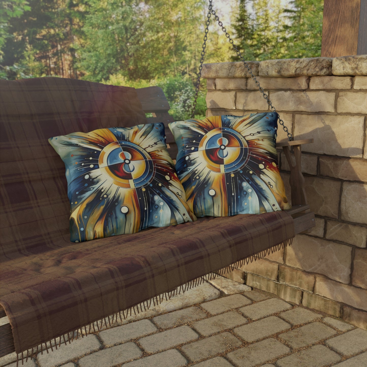 Compassionate Ethical Guidance Outdoor Pillows