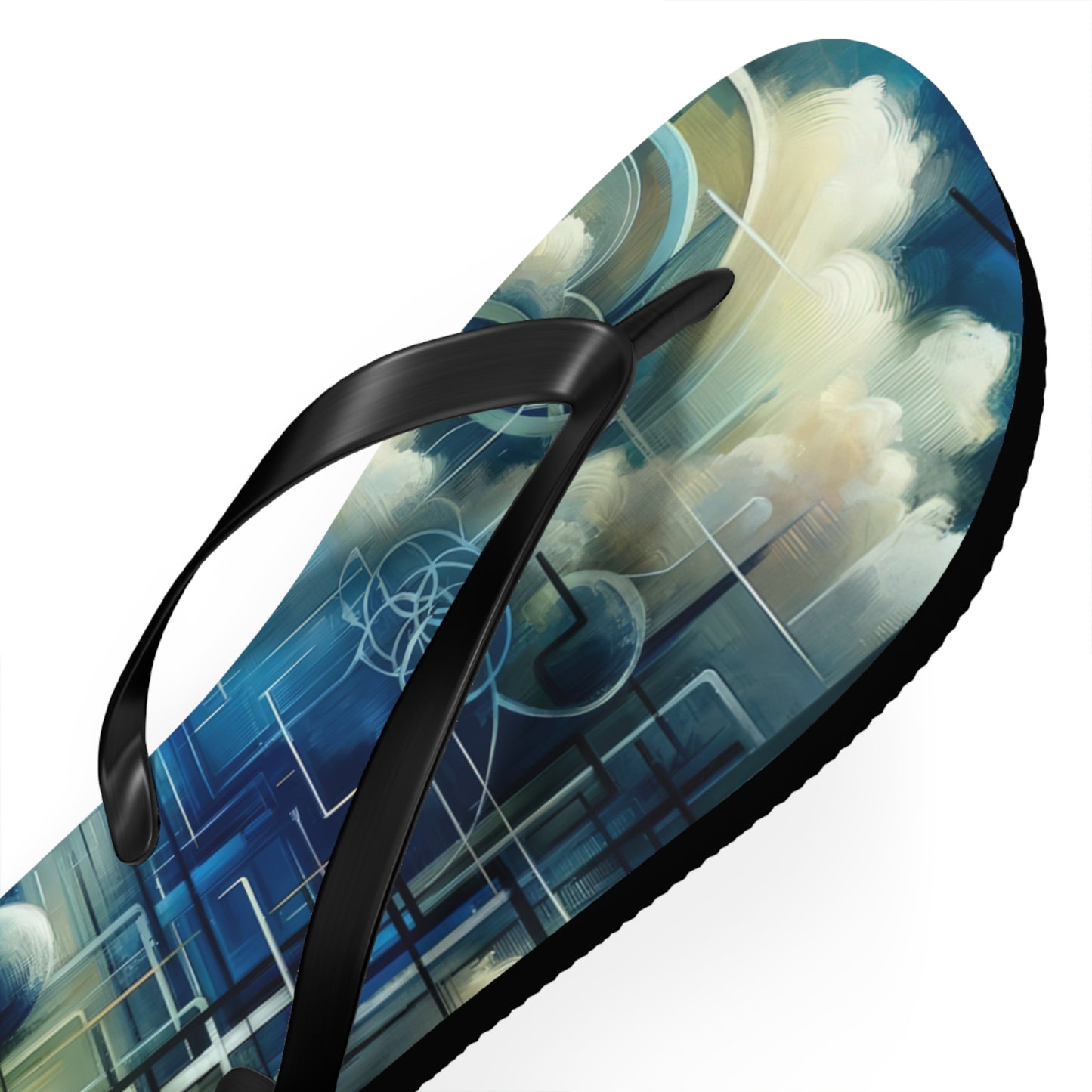 Digital Spiritual Journey Flip Flops