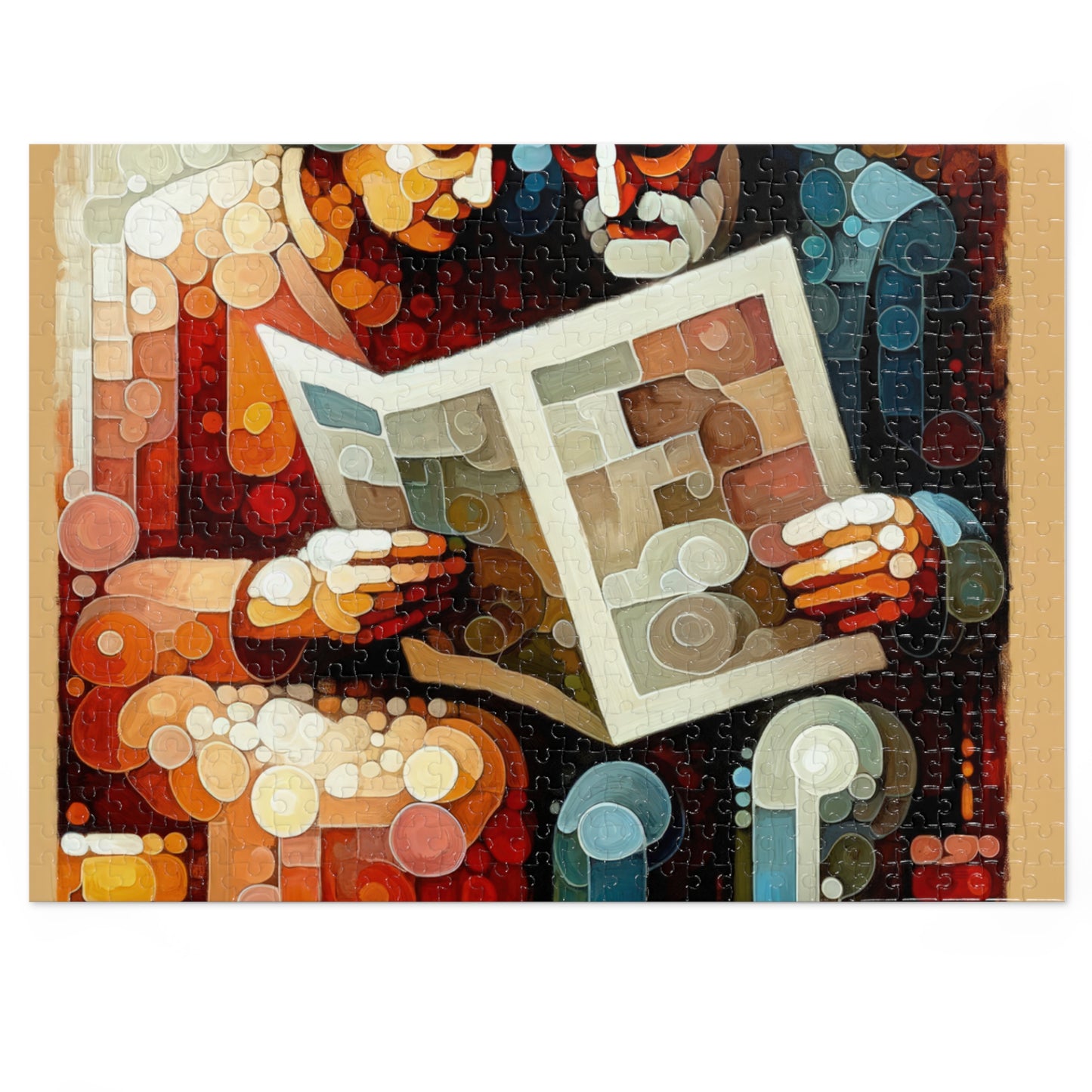 Elderly Unity Tachism Jigsaw Puzzle (30, 110, 252, 500,1000-Piece)