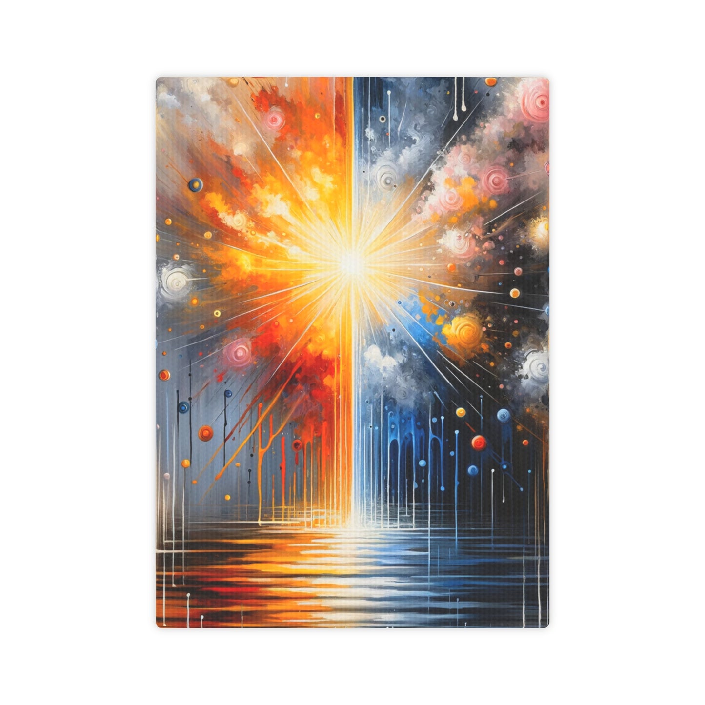 Luminous Abstract Tachism Canvas Photo Tile