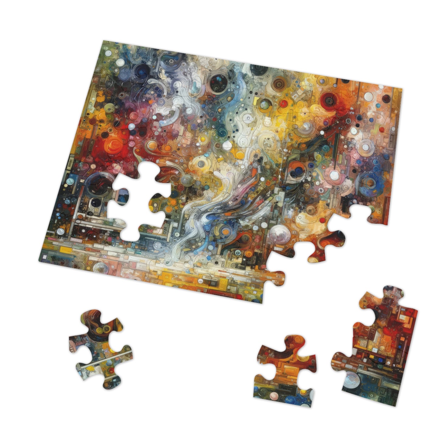 Perception Mosaic Abstract Jigsaw Puzzle (30, 110, 252, 500,1000-Piece)