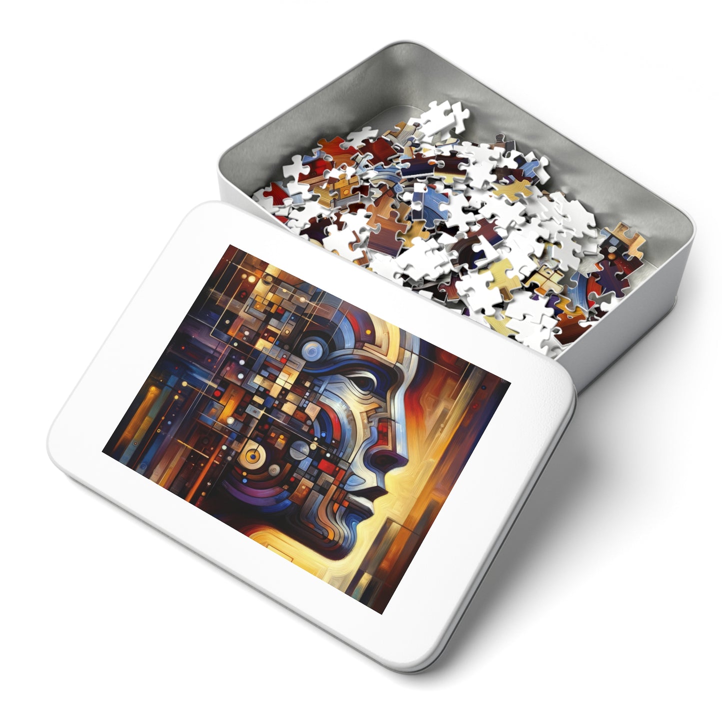 Reflective Tachism Shield Jigsaw Puzzle (30, 110, 252, 500,1000-Piece)