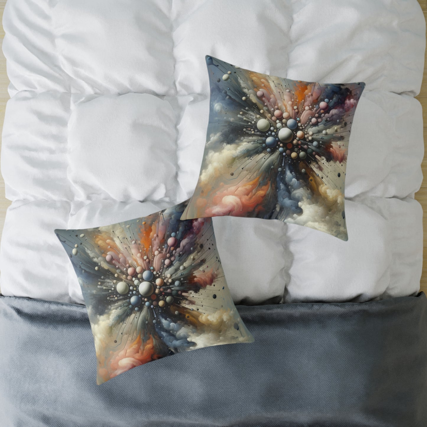 Impactful Deeds Ripple Spun Polyester Pillow