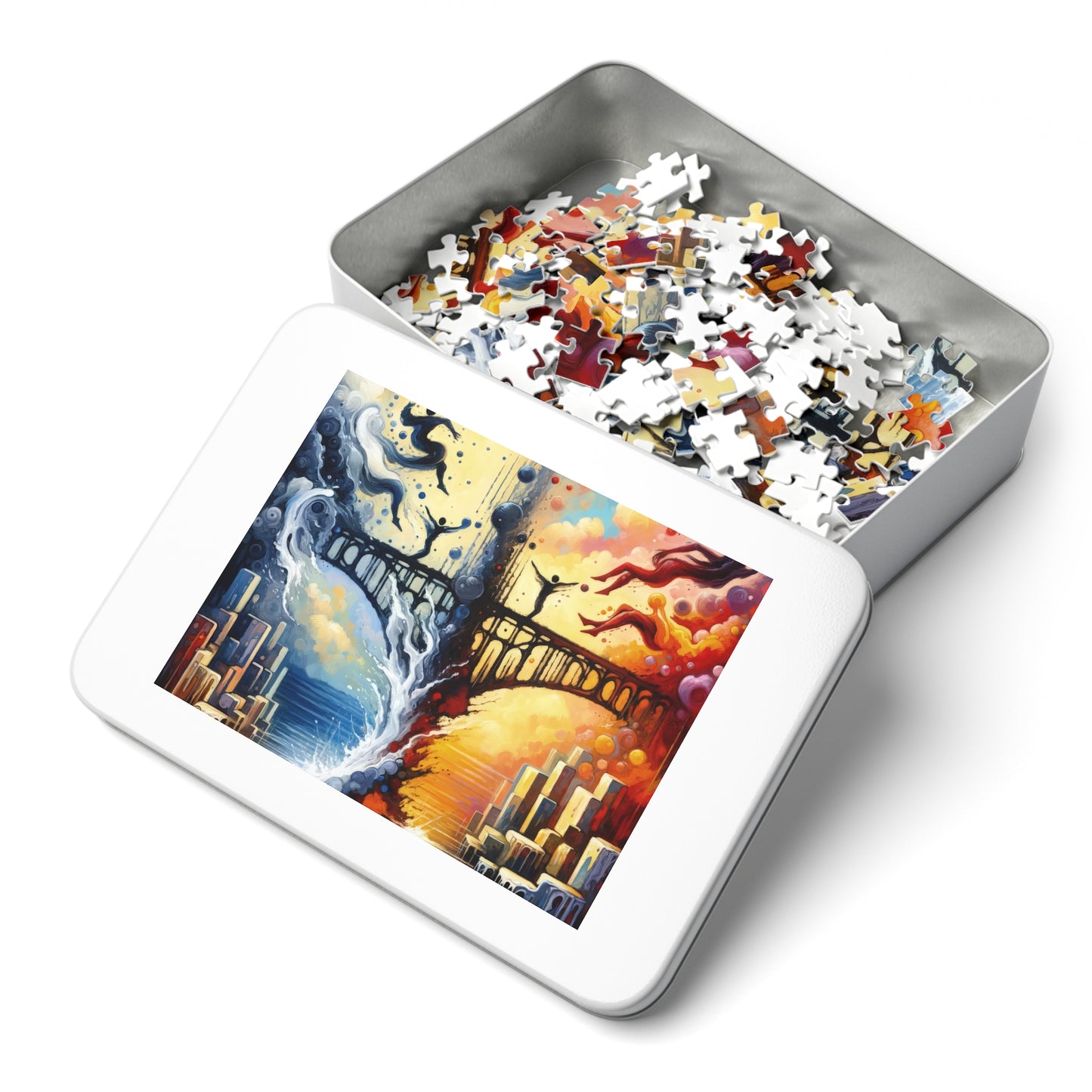 Faithful Diving Bridges Jigsaw Puzzle (30, 110, 252, 500,1000-Piece)