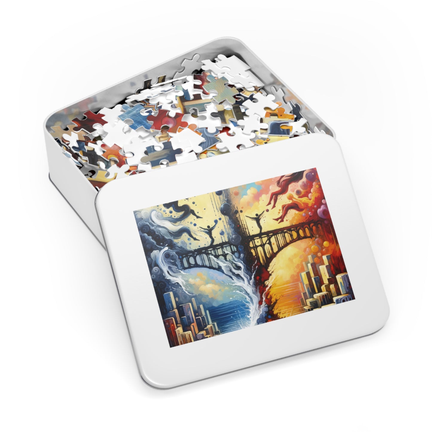 Faithful Diving Bridges Jigsaw Puzzle (30, 110, 252, 500,1000-Piece)