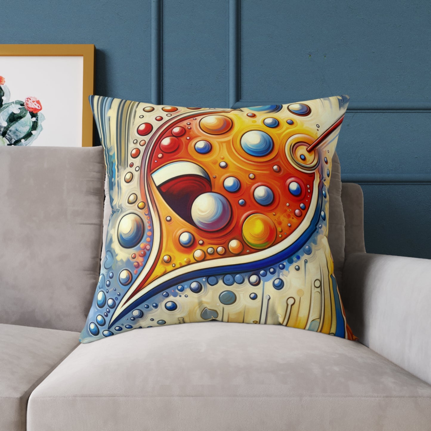 Humorous Dialogue Gateway Spun Polyester Pillow