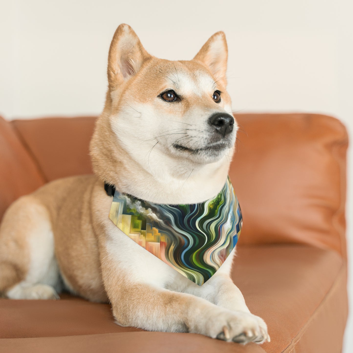 Eternal Digital Contrast Pet Bandana Collar