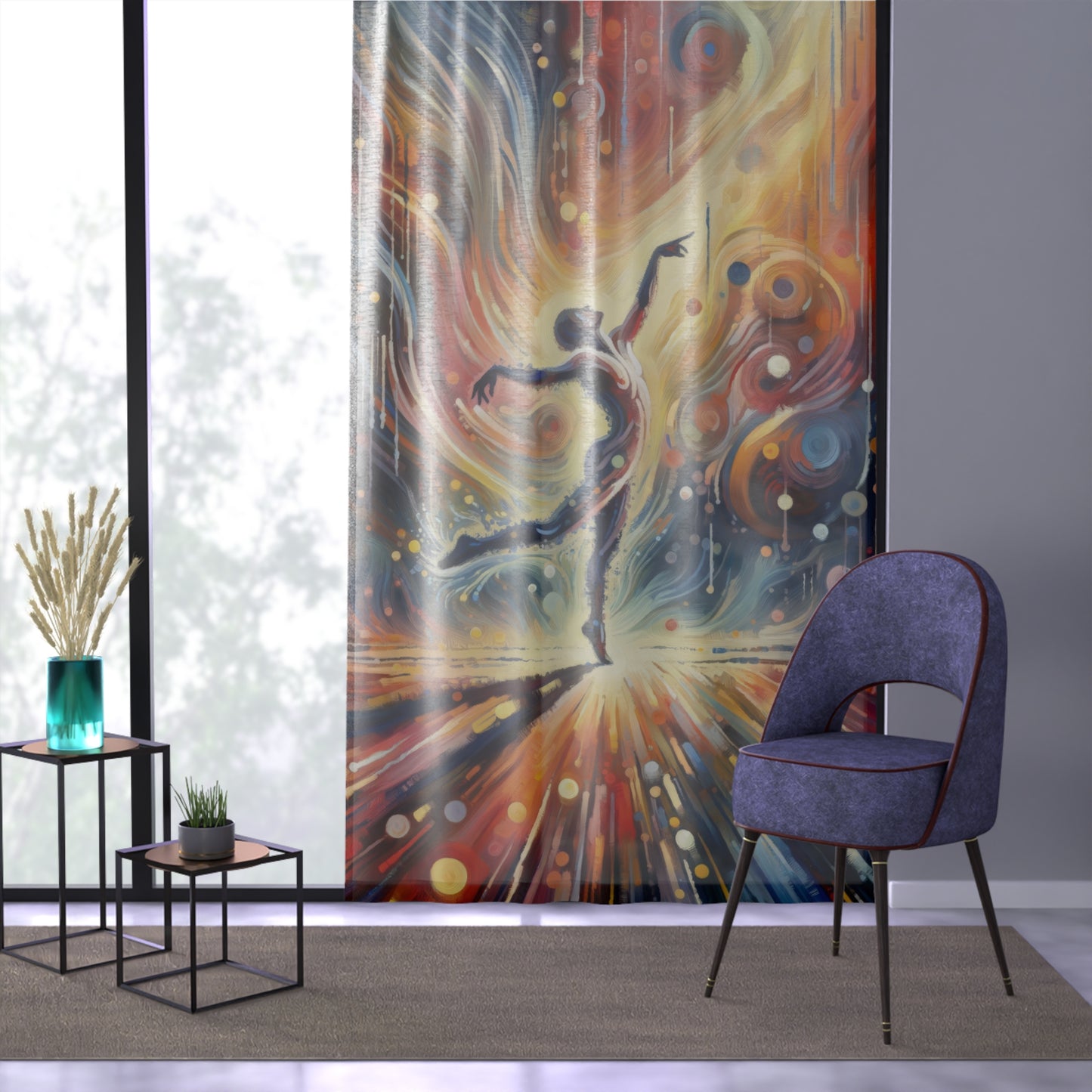 Wholehearted Divine Dance Window Curtain