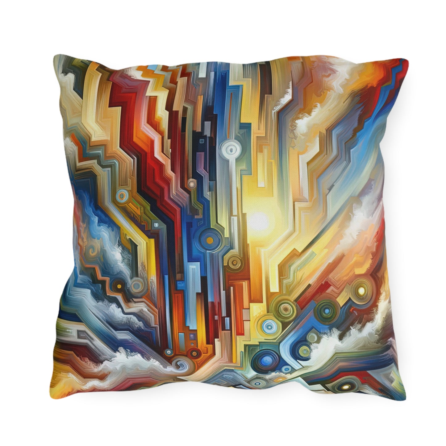 Unity Abstract Vibrancy Outdoor Pillows