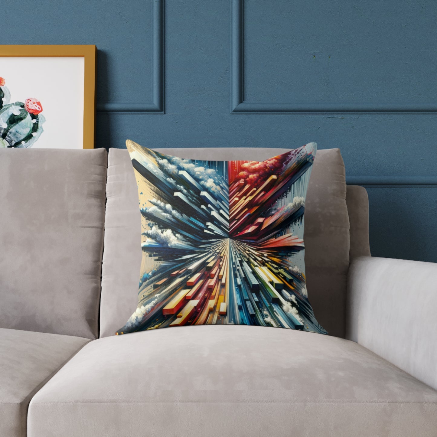 Rapid Perspective Shift Spun Polyester Pillow