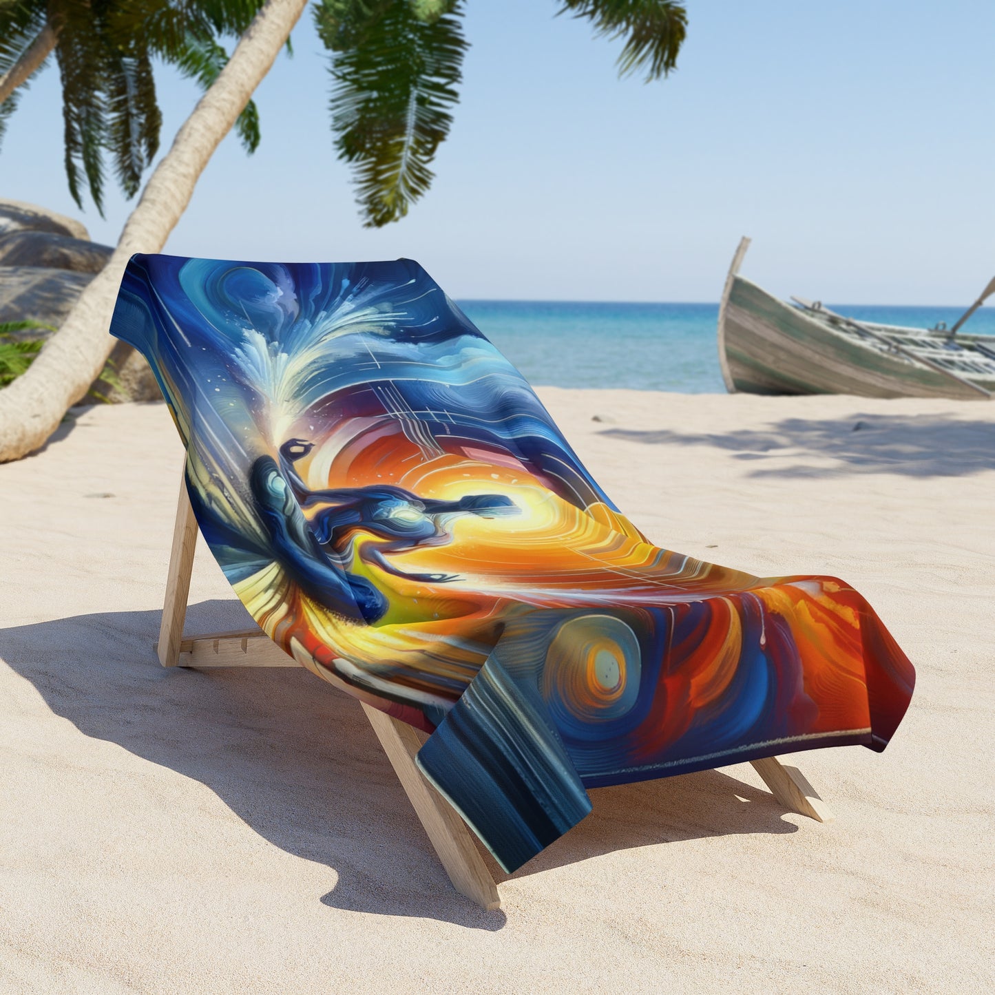 Techno Spiritual Synthesis Beach Towel