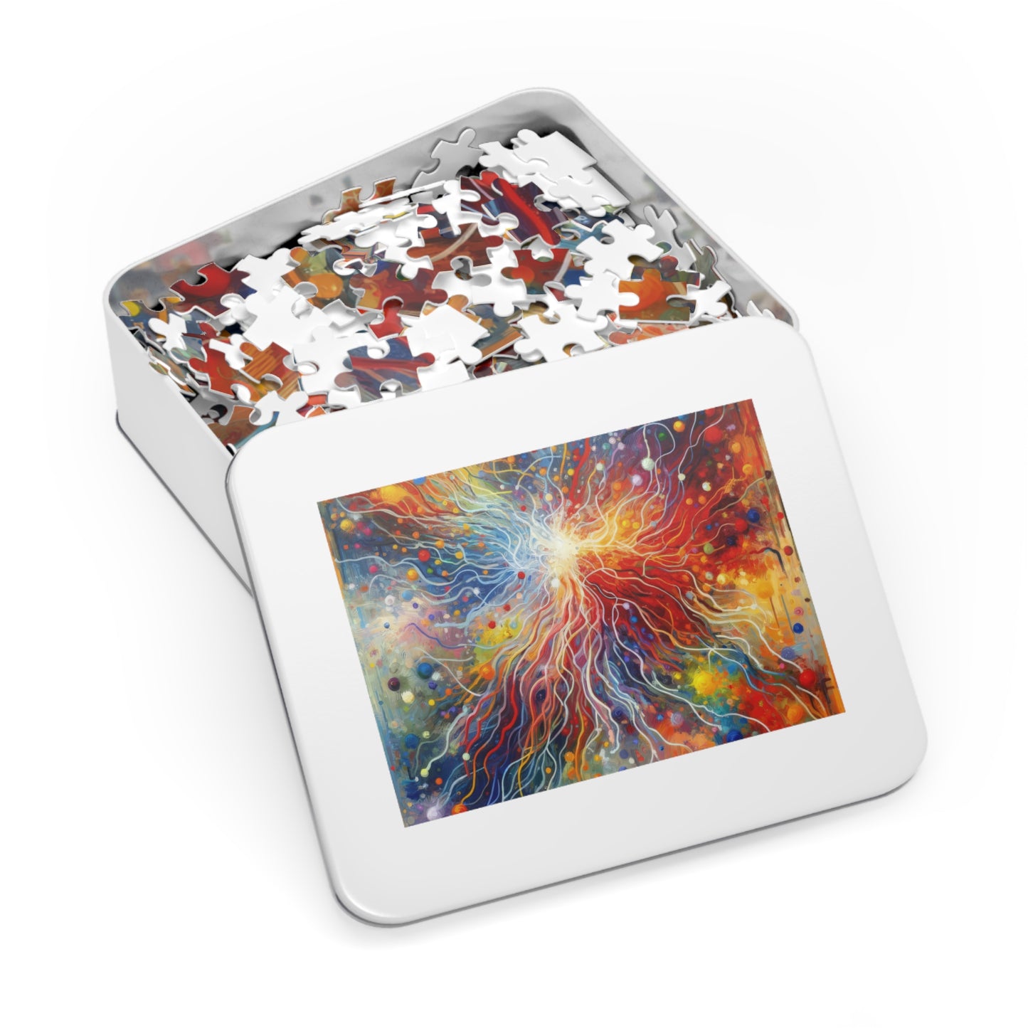 Emotive Yarn Explosion Jigsaw Puzzle (30, 110, 252, 500,1000-Piece)