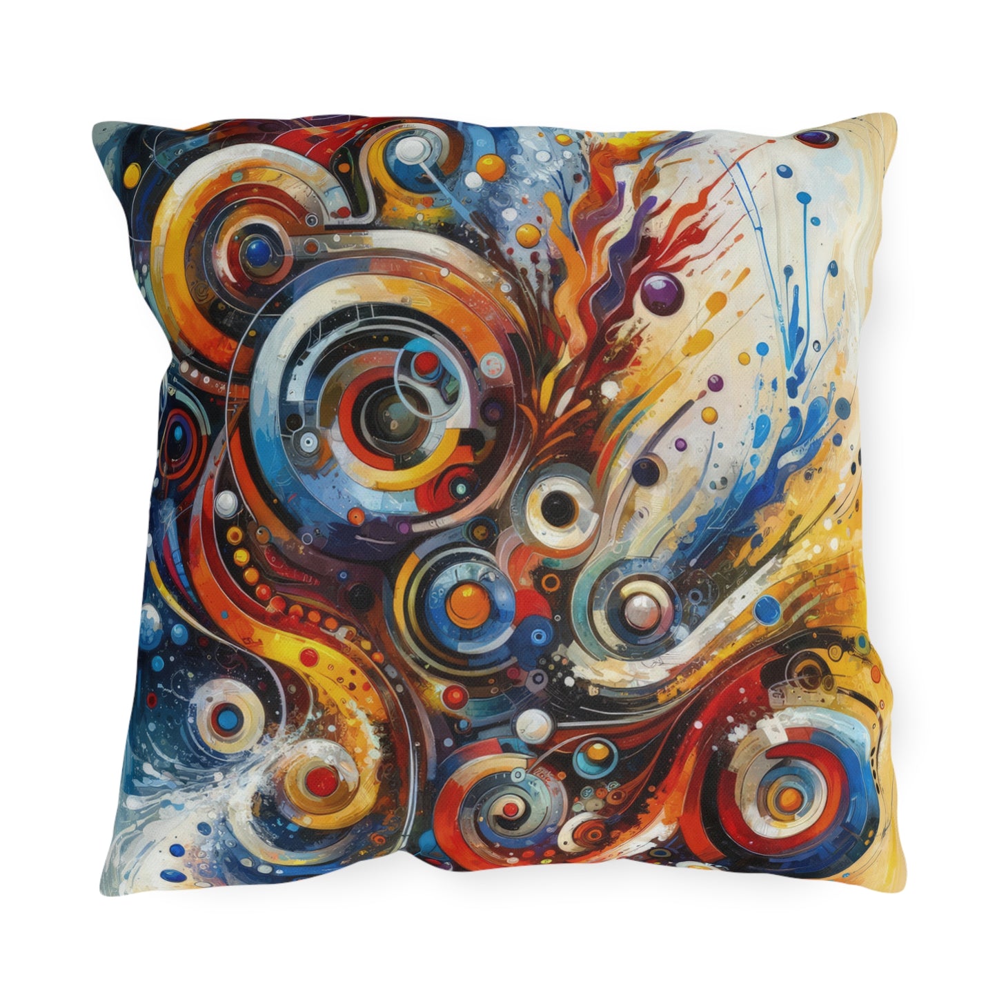 Harmonic Abstract Synergy Outdoor Pillows
