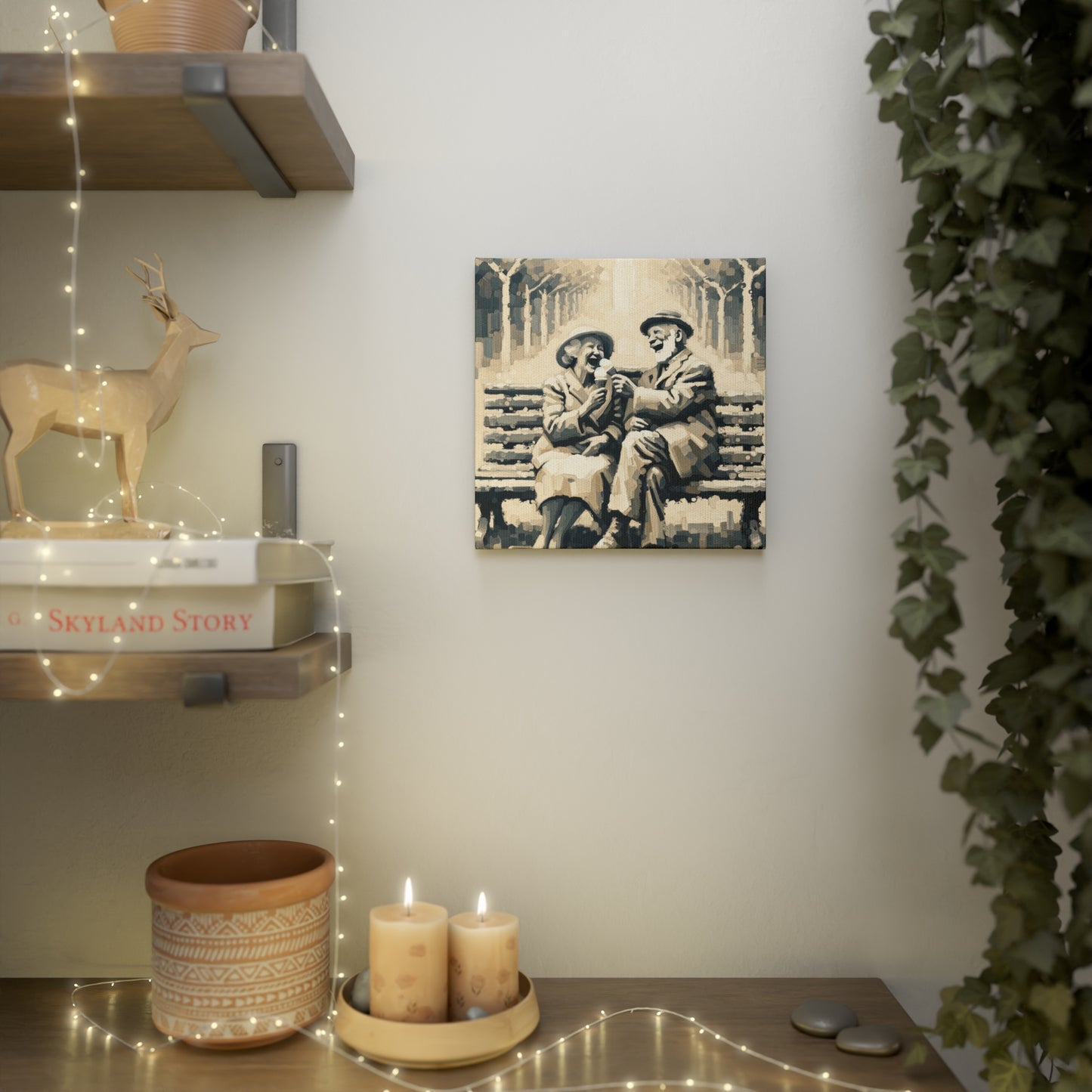 Joyful Companionship Serenity Canvas Photo Tile