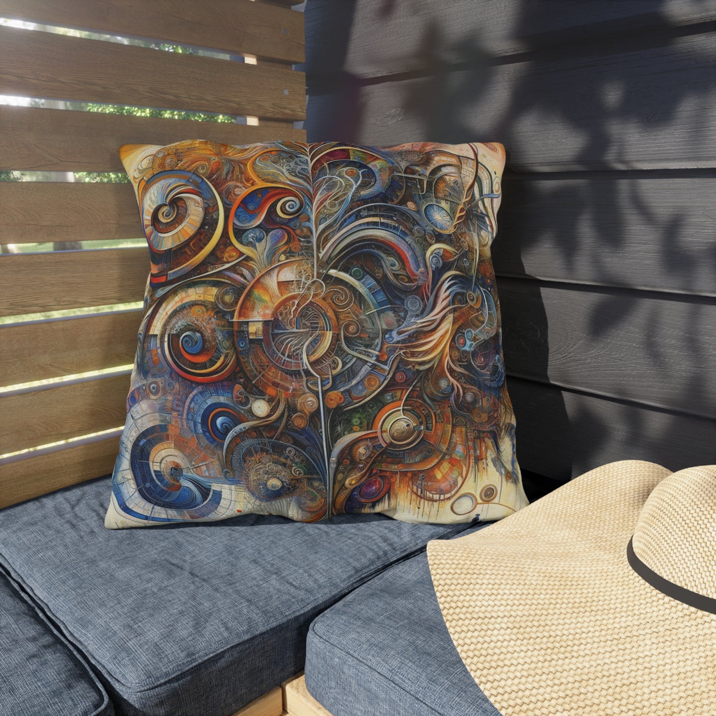 Ethos Web Abstract Outdoor Pillows