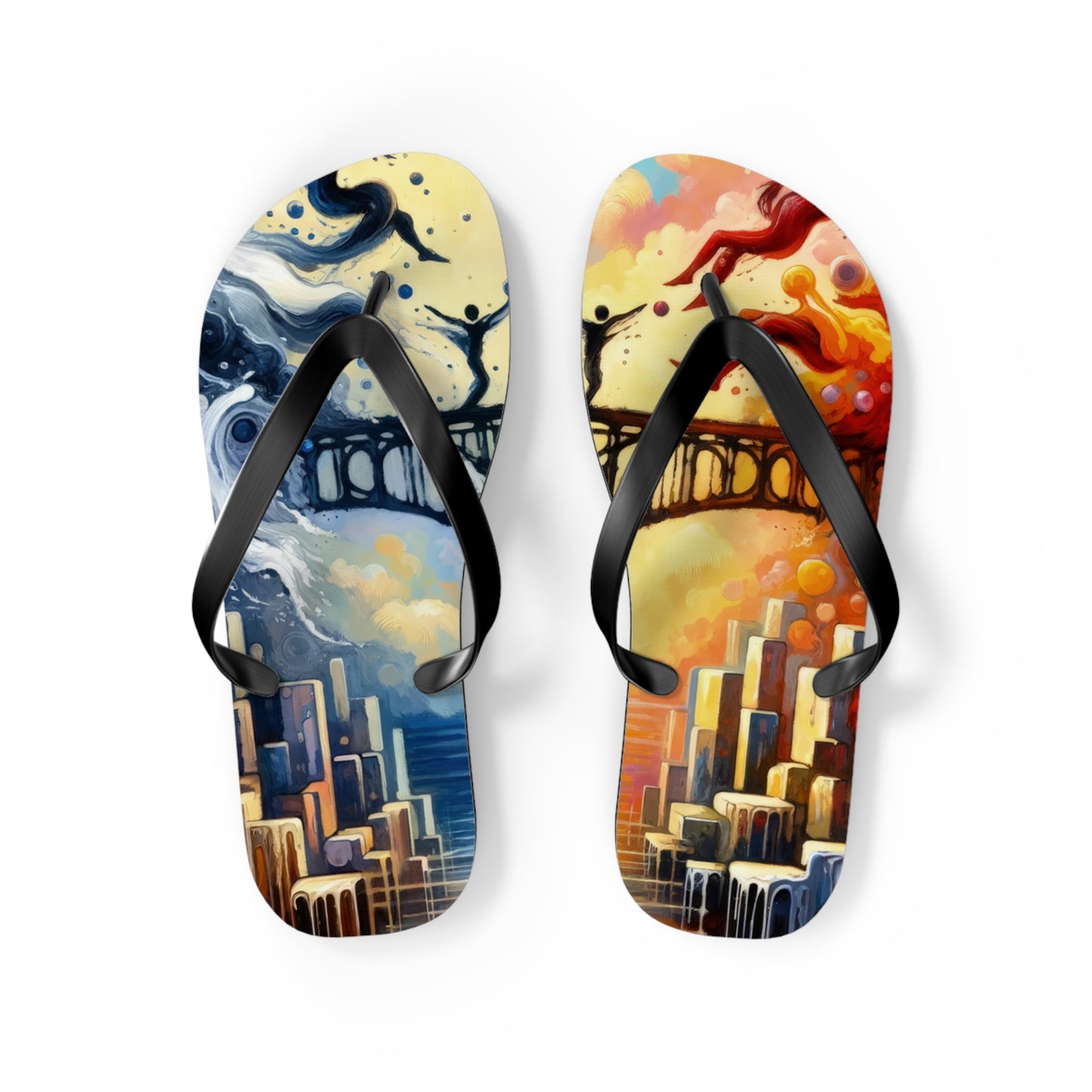Faithful Diving Bridges Flip Flops