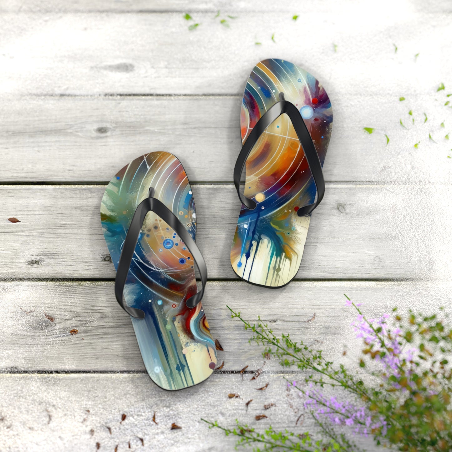 Unified Heart Awakening Flip Flops