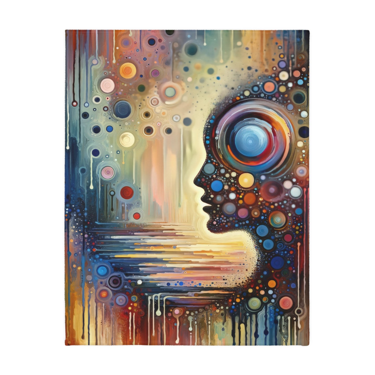 Echoed Intrinsic Universality Velveteen Microfiber Blanket (Two-sided print)