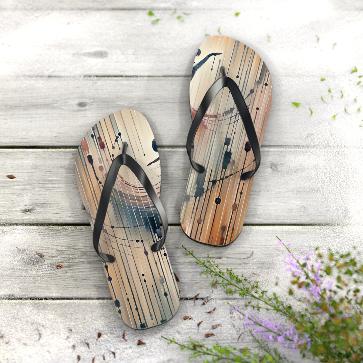Rhythmic Heart Dance Flip Flops