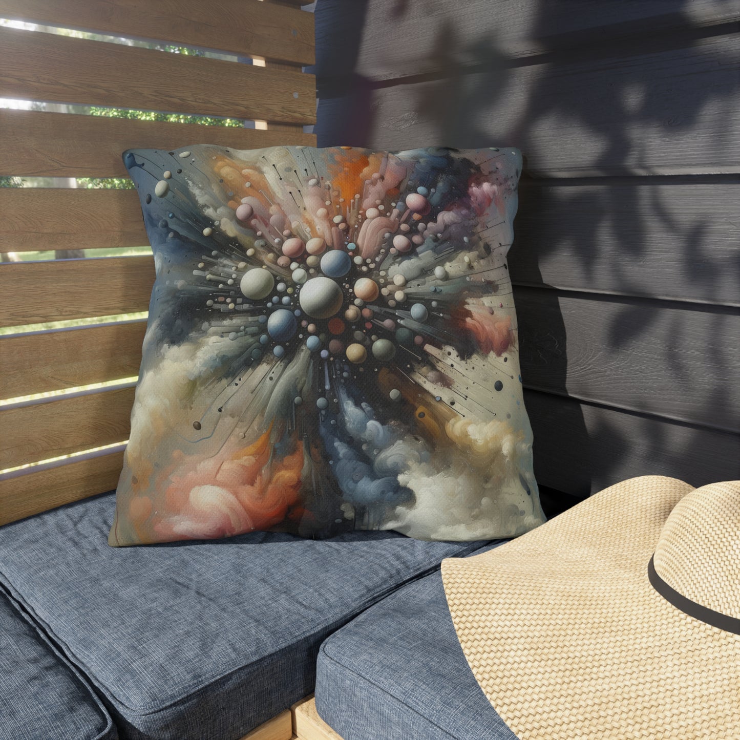 Impactful Deeds Ripple Outdoor Pillows