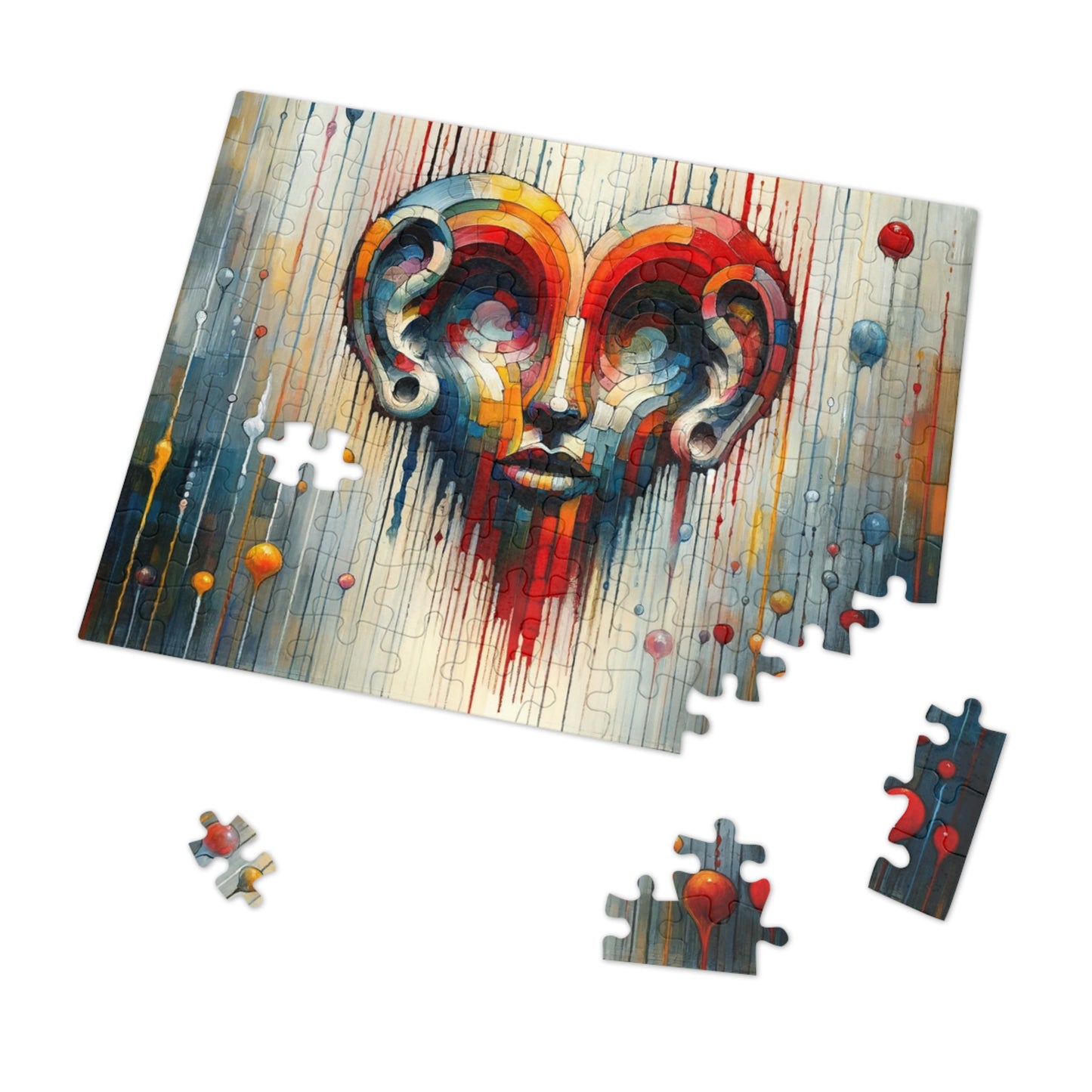 Ears Heart Expression Jigsaw Puzzle (30, 110, 252, 500,1000-Piece)