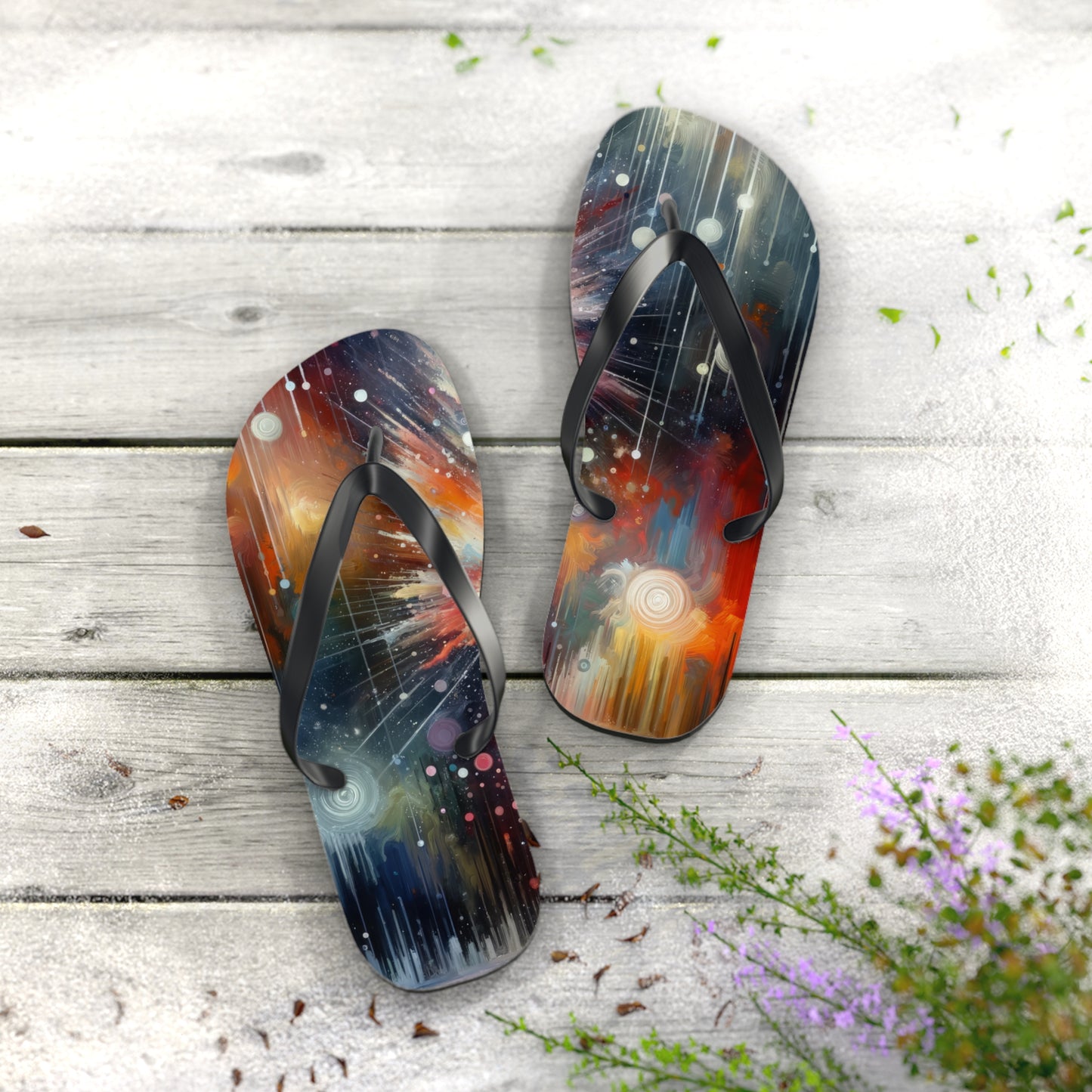 Galactic Mind Clarity Flip Flops