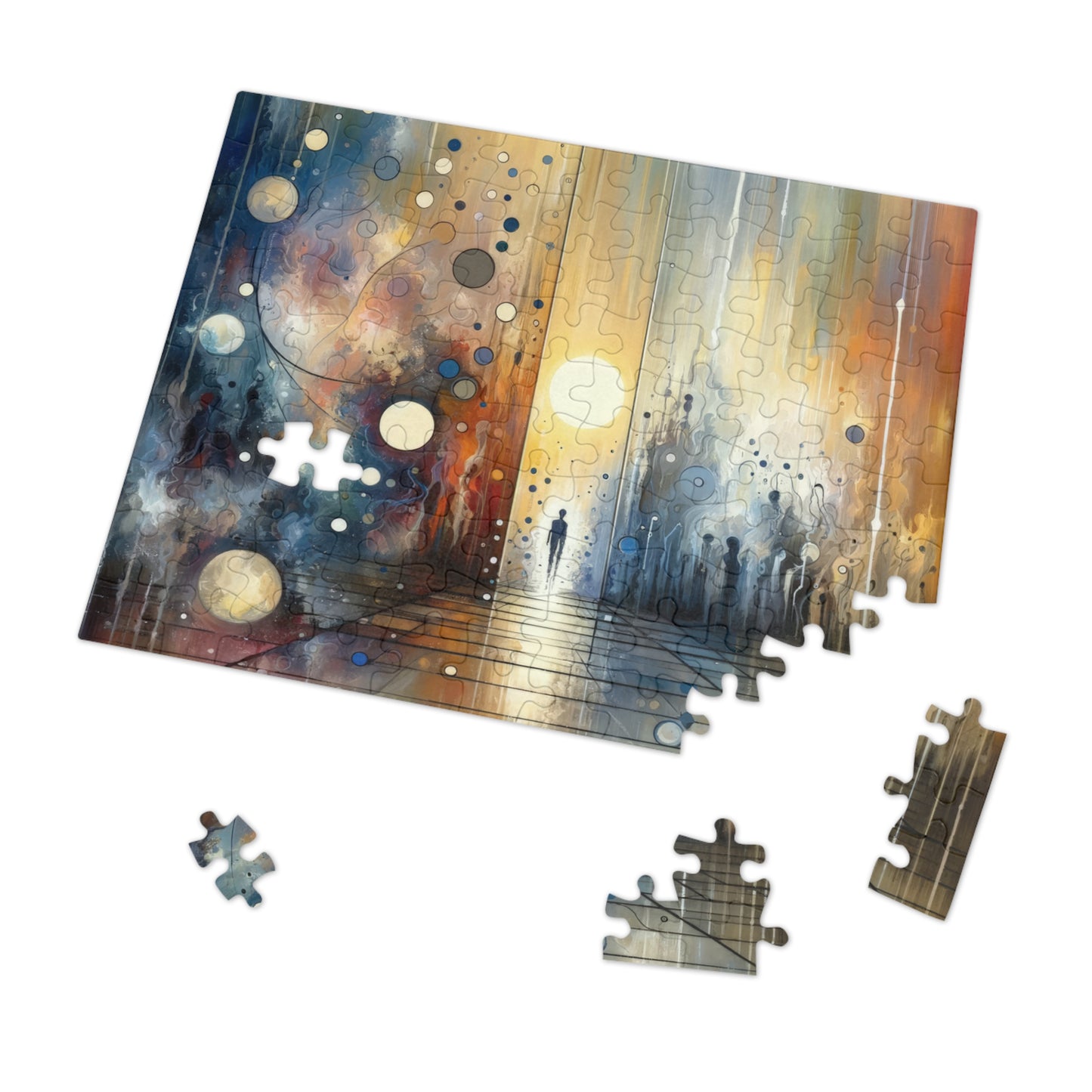 Stillness Transition Abstract Jigsaw Puzzle (30, 110, 252, 500,1000-Piece)