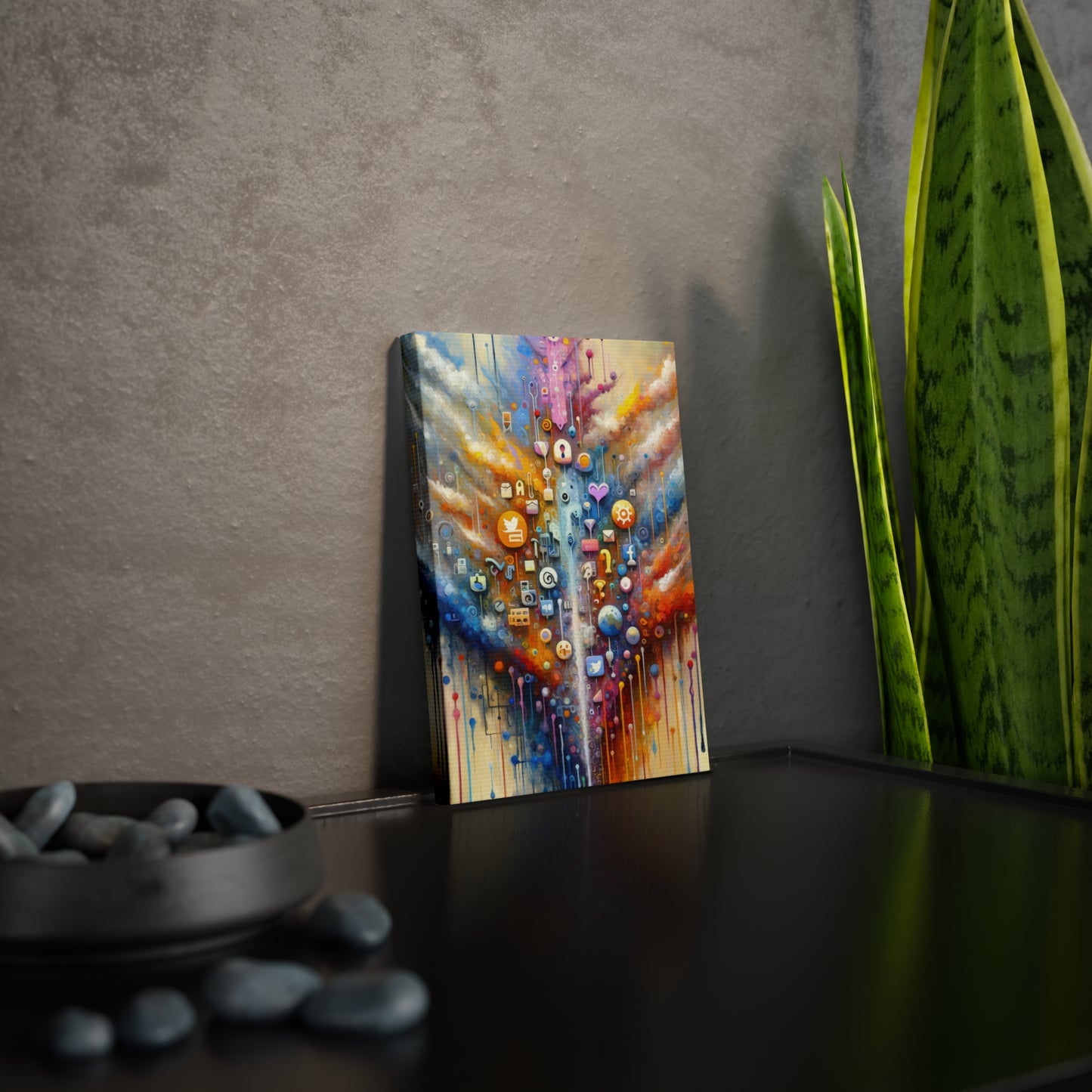 Digital Essence Revelation Canvas Photo Tile