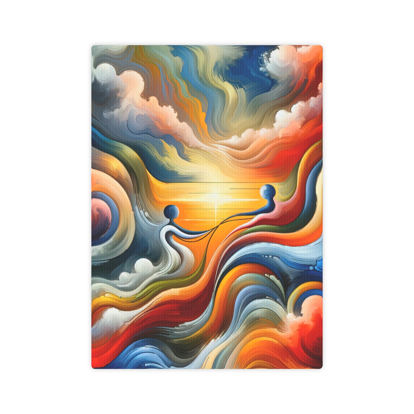 Empathetic Lifeline Abstract Canvas Photo Tile