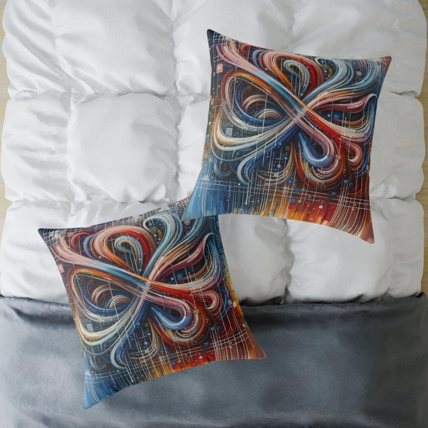 Humanity Tapestry Unification Spun Polyester Pillow