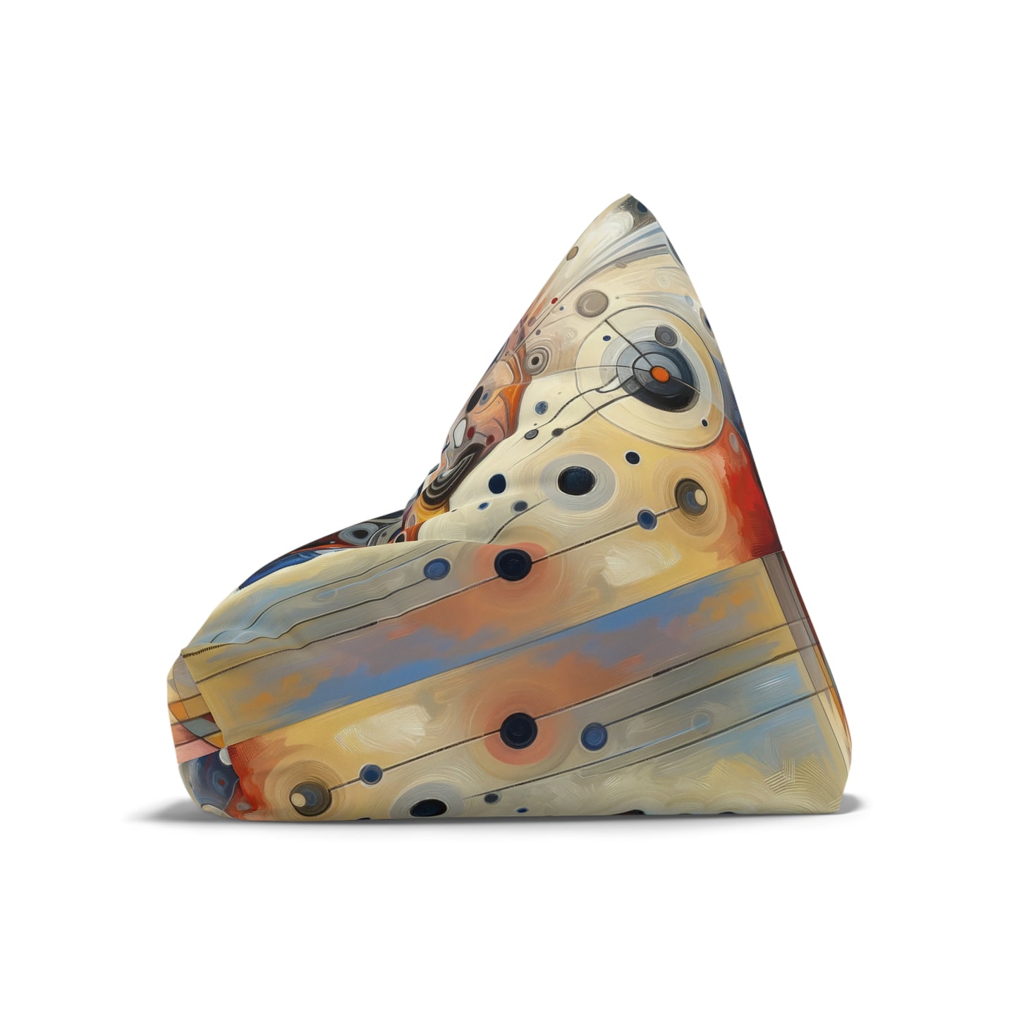 Mindful Tachism Engagement Bean Bag Chair Cover