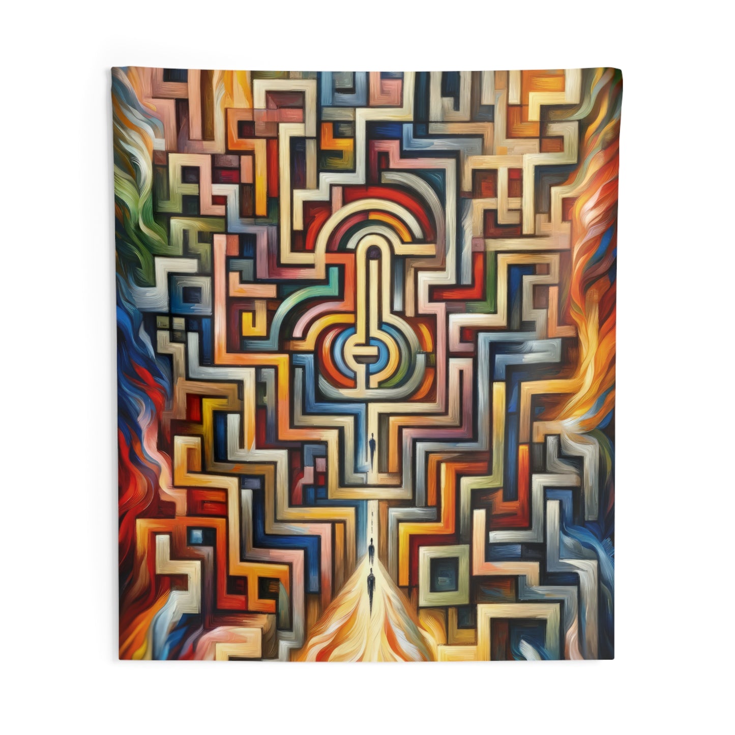 Labyrinthine Love Choices Indoor Wall Tapestries