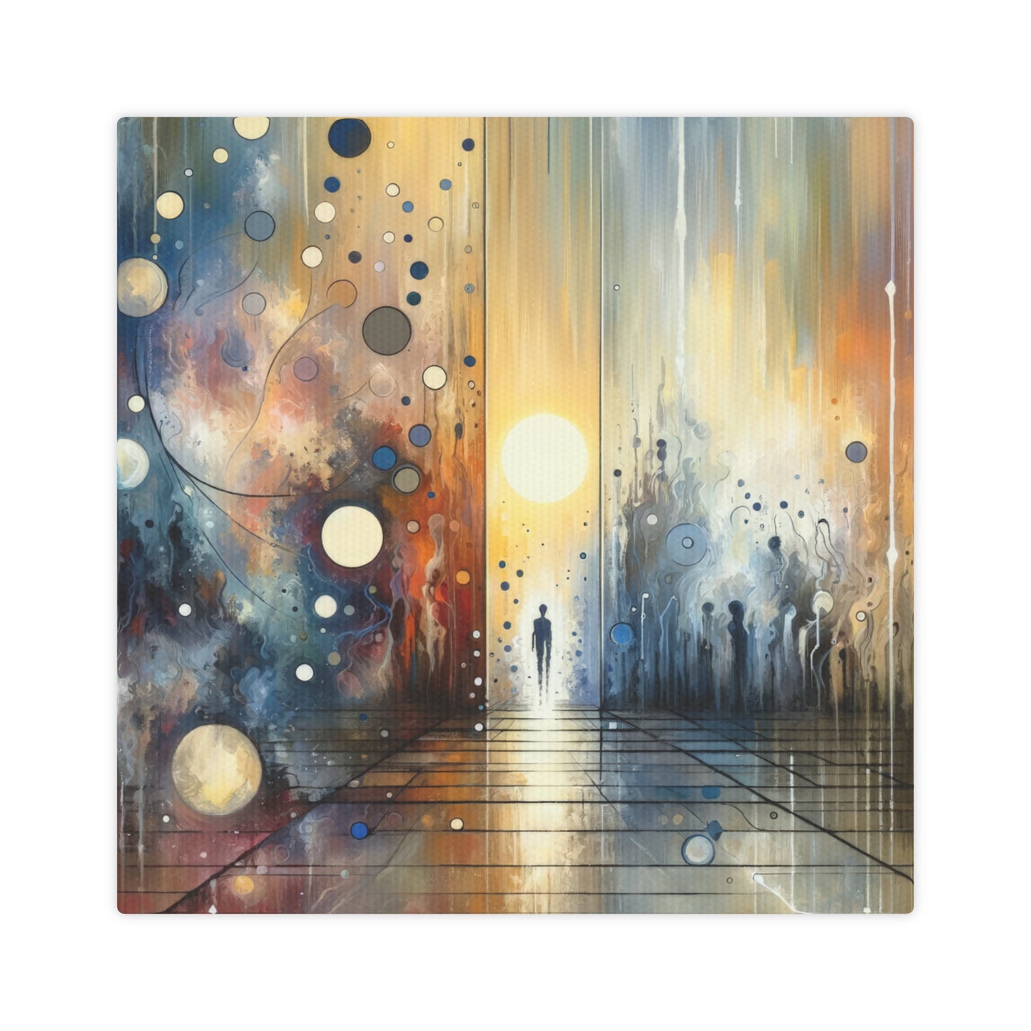 Stillness Transition Abstract Canvas Photo Tile