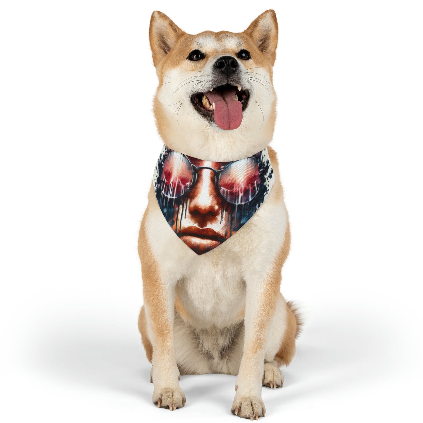 Perception Cleansing Tachism Pet Bandana Collar